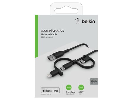 Belkin BOOST CHARGE USB-A til Lightning/Micro-USB, USB-C kabel Kabel/adapter/diverse